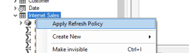 Apply Refresh Policy