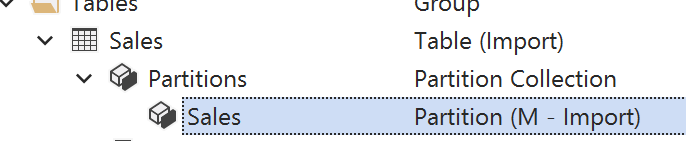 M Import Partition