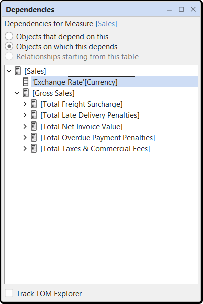 Show Dependencies